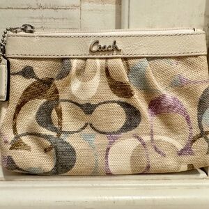 Coach small zippered pouch